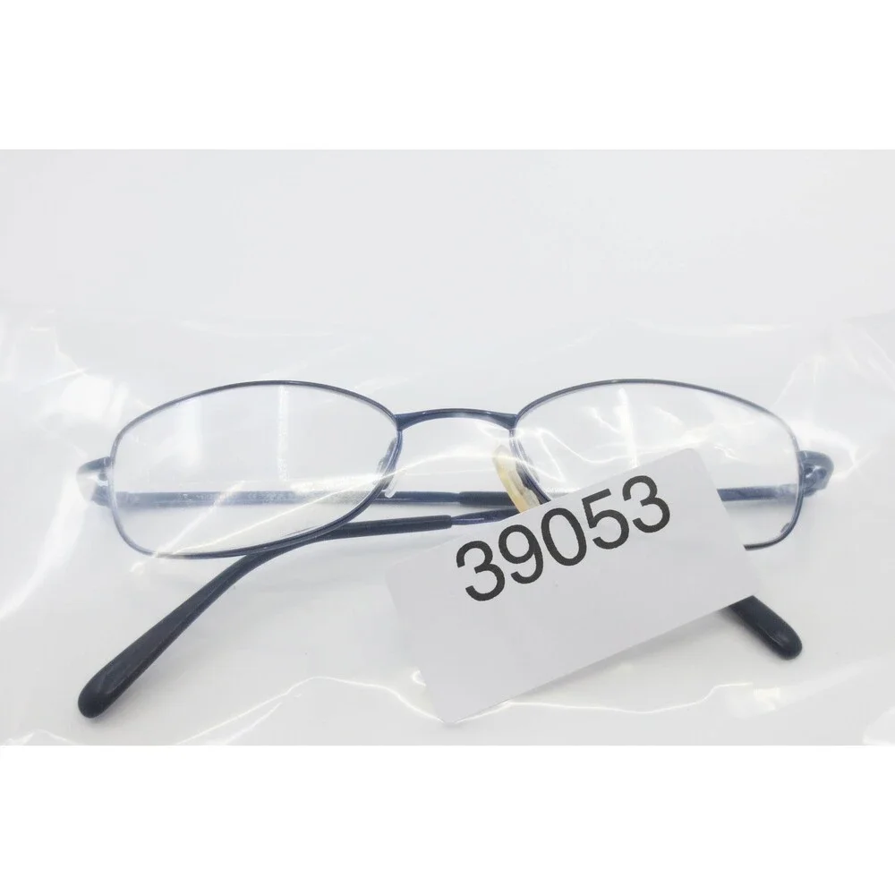Capezio CZ 23 Royal Blue Oval Metal Eyeglass Frames 51-18-135 Full Rim Eyewear